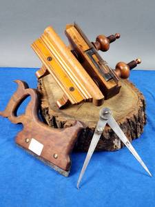 lot 34 image: (3) Woodworking Tools