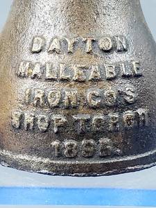 lot 38 image: 1895 Dayton Malleable Iron CO Cast Iron Shop Torch