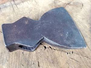 lot 52 image: Vintage Evansville Tool Works Hatchet Head