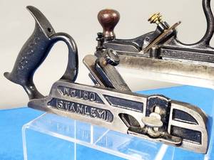 lot 59 image: (2) Antique Woodworking Stanley Rabbet Planes