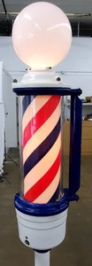 lot 1 image: Awesome Vintage Barbers Shop Pole Light