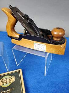 lot 98 image: (2) Vintage Woodworking Stanley No. 35 & Catalog