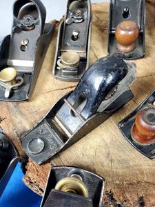 lot 140 image: (9) Vintage Woodworking Hand Planers
