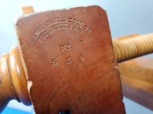 lot 141 image: Vintage Woodworking Wood Spindle Plow Planer No. 534
