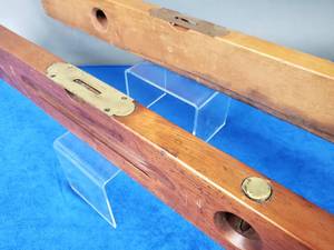 lot 144 image: (2) Vintage Woodworking Wooden Levels