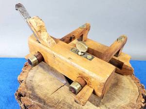 lot 74 image: Vintage Woodworking Wooden Plough Planer