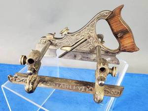 lot 162 image: Antique Stanley Woodworking Plow Planer