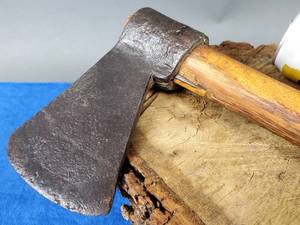 lot 256 image: Vintage Hand Forged Axe