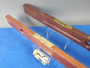 lot 259 image: (2) Vintage Wooden Levels