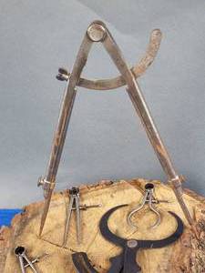 lot 306 image: Ass Vintage Measuring Instruments Tools Lot