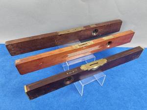 lot 319 image: (3) Vintage Wooden Levels
