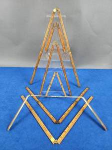 lot 333 image: Assorted Brass Vintage Folding Rulers
