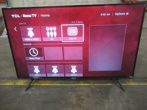 lot 14 image: TCL 50 in. Class 4-Series 4K UHD HDR Roku Smart TV 50S435 - With Remote.