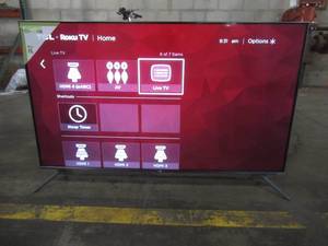 lot 18 image: TCL 50S535 - 50 inch Class 5 Series QLED 4K UHD Smart Roku TV - With Remote.