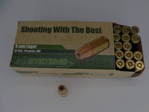 lot 35 image: IMI Systems 9mm 115 gr JHP 50 rounds