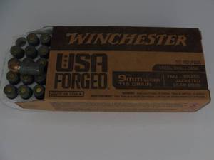 lot 40 image: Winchester 9mm 115gr FMJ 50 rounds
