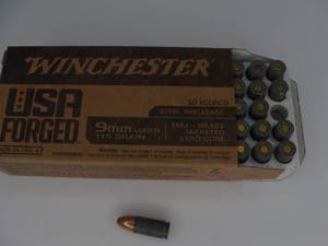 lot 41 image: Winchester 9mm 115gr FMJ 50 rounds