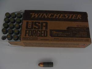 lot 44 image: Winchester 9mm 115gr FMJ 50 rounds