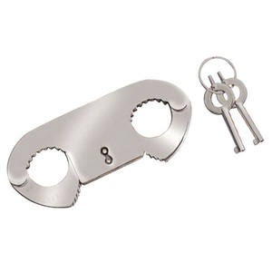 lot 155 image: Professional Grade Thumb Cuffs With 2 Keys Thumbcuffs Fingers Shackles