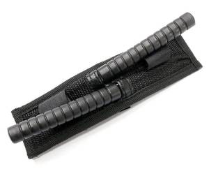 lot 164 image: Non Interlocking Throwing Knives Baton Set of 2 with Sheath