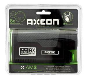 lot 59 image: Axeon AM3 Illuminating Monocular Telescope Optics with 8x Zoom Magnification - Black