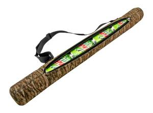 lot 179 image: The Beer and Soda Pop Can Shoulder Koozie Cooler Sling Beach Backpack - Mossy Oak