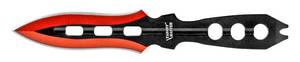 lot 139 image: 6.13 Wing Tipped Throwing Knives Set - Red