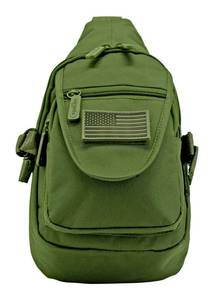 lot 29 image: Military Sling Bag - Olive Green