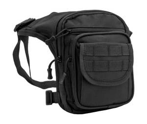 lot 30 image: Leg Drop Style Tactical EDC Molle Hip Bag - Black