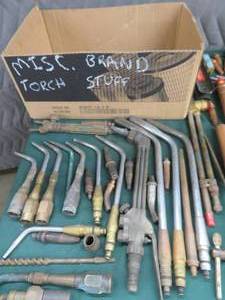 lot 85 image: BOX OF MISC. BRAND TORCH STUFF