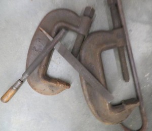 lot 108 image: JUMBO HEAVY C CLAMPS  PLUS