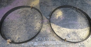 lot 231 image: 2 BLACK CARBON BAND SAW BLADES
