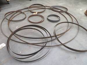 lot 241 image: 10 MISC. BAND SAW BLADES