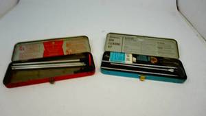 lot 7 image: Two vintage gun cleaning kits