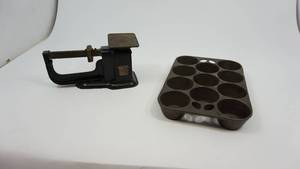 lot 27 image: 1941 Triner Postal Scale, Vintage Muffin Tin