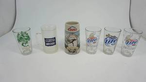 lot 51 image: Assorted collectible drink glasses and mugs
