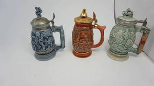 lot 53 image: Assorted collectible lidded steins