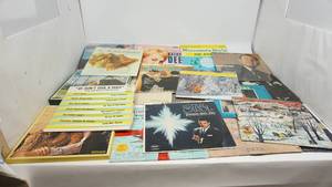lot 58 image: Assorted vintage vinyl record albums