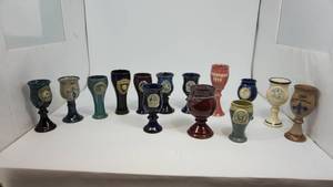 lot 65 image: Renaissance festival stemware drink mugs