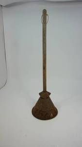 lot 75 image: Antique clothes plungertoilet paper holder