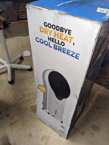 lot 14 image: NewAir Evaporative Air CoolerPortable Cooling Fan - White