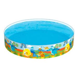 lot 76 image: Bestway H2OGO Dinosaurous Fill N Fun 96 x 18 Inflatable Round Pool