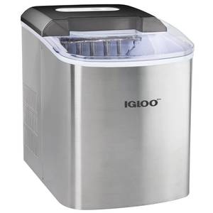 lot 129 image: Igloo 26-Lb. Ice Maker - Stainless Steel