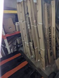 lot 433 image: LARGE Lot of Metal Bed Frames
