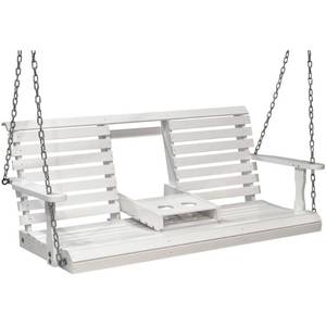 lot 251 image: Wood Porch Swing, White