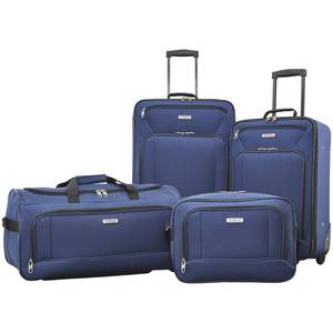 lot 179 image: American Tourister Fieldbrook XLT 4-Pc. Softside Wheeled Luggage Set - Navy