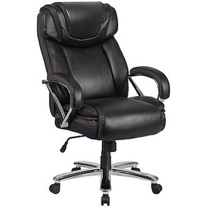 lot 322 image: Flash Furniture Hercules Series Leather-Look Executive Office Chair