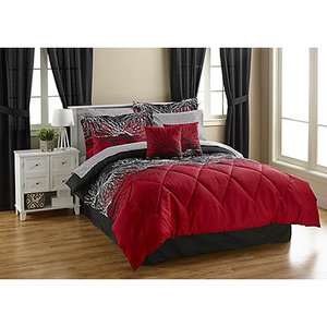 lot 100 image: Spirals 20-Pc. Bedding Set, Red, Full