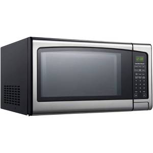 lot 271 image: Hamilton Beach 1.3 Cu. Ft. 1000-Watt Countertop Microwave Oven with Stainless Steel Front