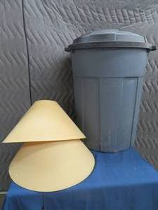 lot 91 image: LG GARBAGE CAN  LAMP SHADES